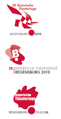 Theaterlogo Entwürfe Bayerische Theatertage